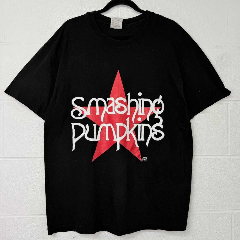 Vintage 90s Smashing Pumpkins T Shirt Just Say Maybe Sz XL Backstage Pass